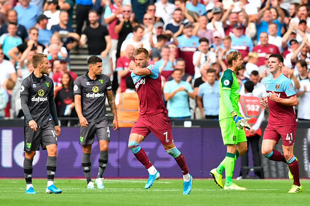 Вест Хэм – Норвич – 2:0 – видео голов и обзор матча / Opta