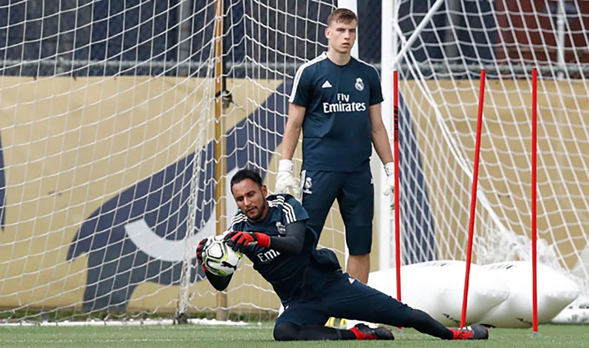 Кейлор Навас та Андрій Лунін / фото: ФК Реал Мадрид