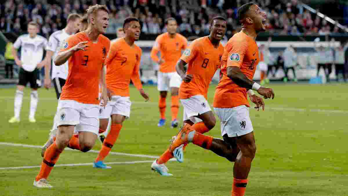 Відео феєричного камбеку Нідерландів у матчі відбору Євро-2020 проти Німеччини