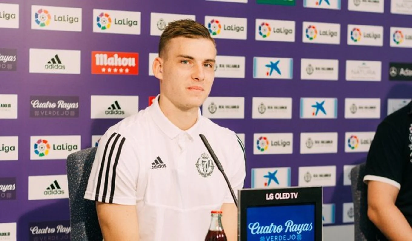 Лунин на презентации в Вальядолиде