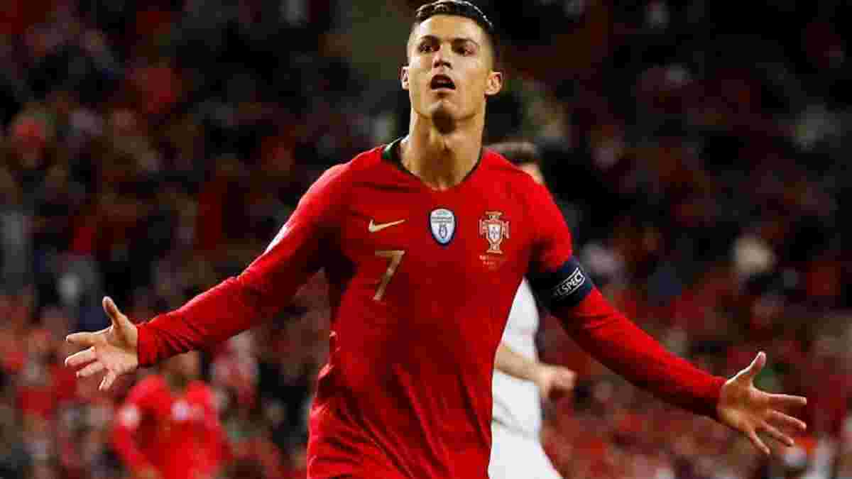 Роналду відзначився 89-м голом за збірну Португалії – це втричі більше, ніж у всіх партнерів зірки разом узятих 