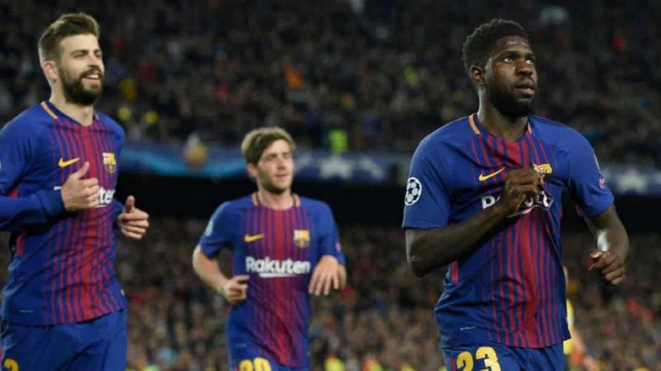 Самюэль Умтити (справа) / Reuters