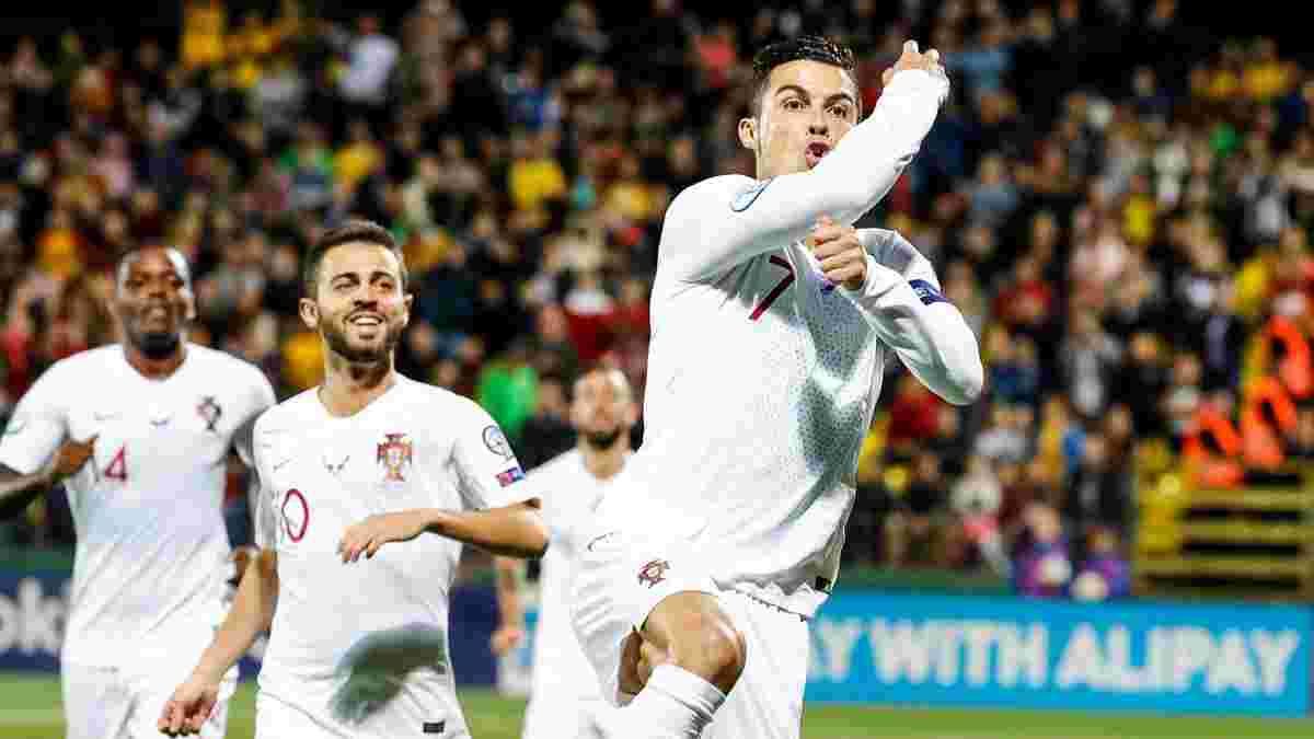 Феноменальний виступ Роналду у відеоогляді матчу Литва – Португалія – 1:5