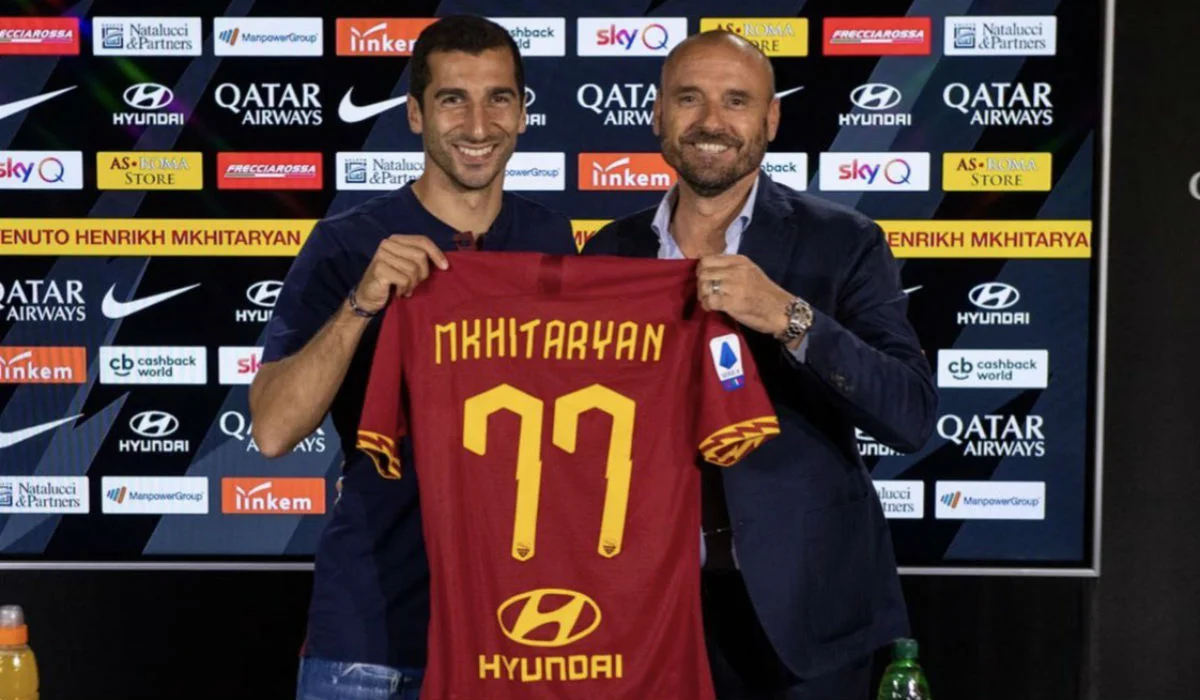 Генріх Мхітарян (зліва) / ФК Рома