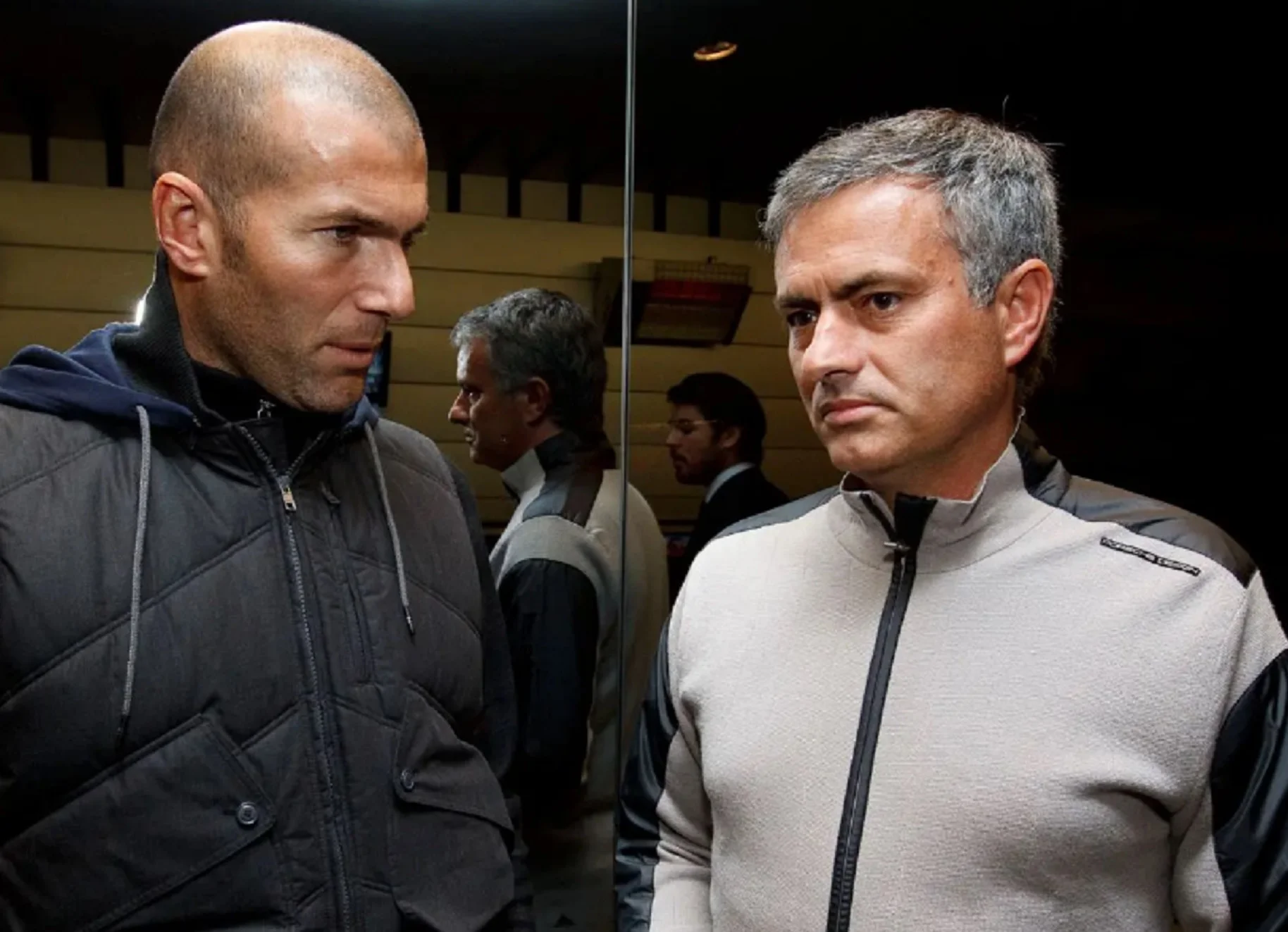 Зинедин Зидан и Жозе Моуринью / Фото dailypost