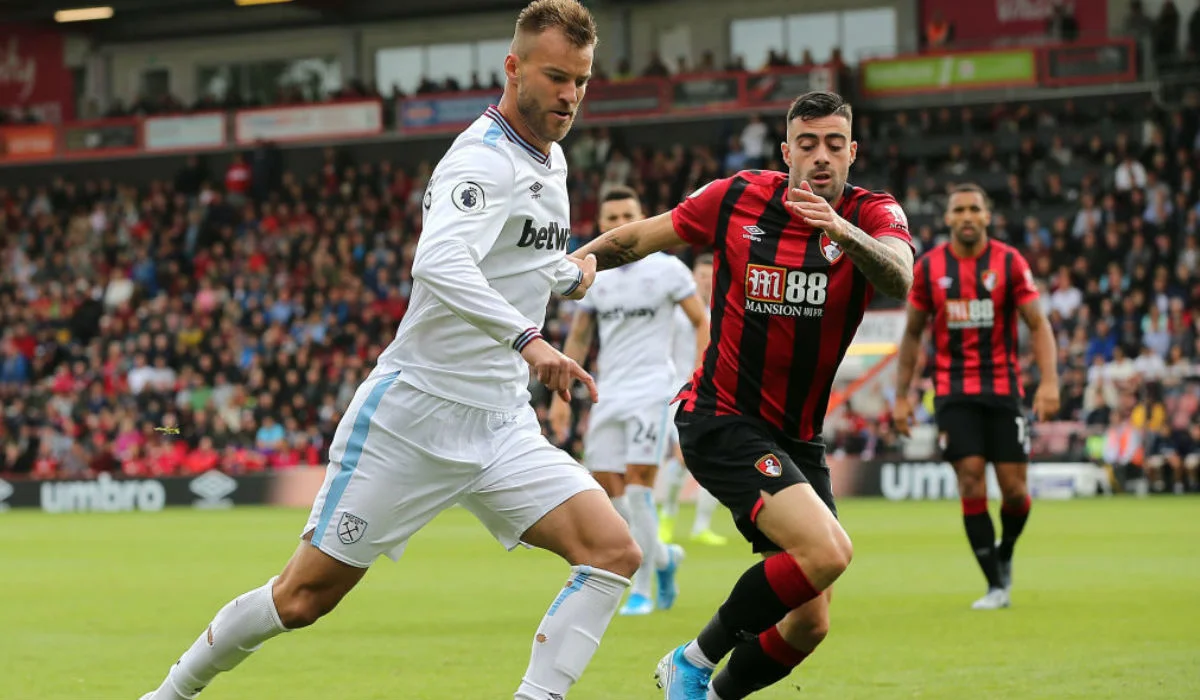 Андрій Ярмоленко забив за Вест Хем у ворота Борнмута 28 вересня