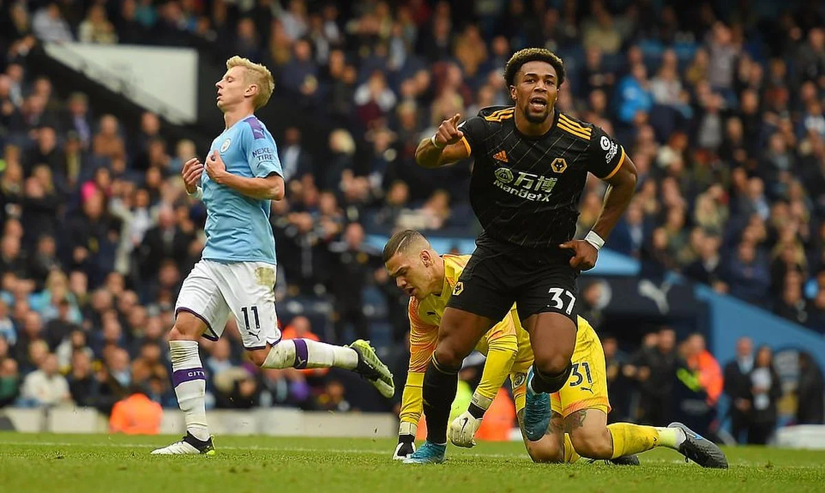 Олександр Зінченко в матчі Манчестер Сіті – Вулверхемптон 6 жовтня 2019 вийшов на заміну