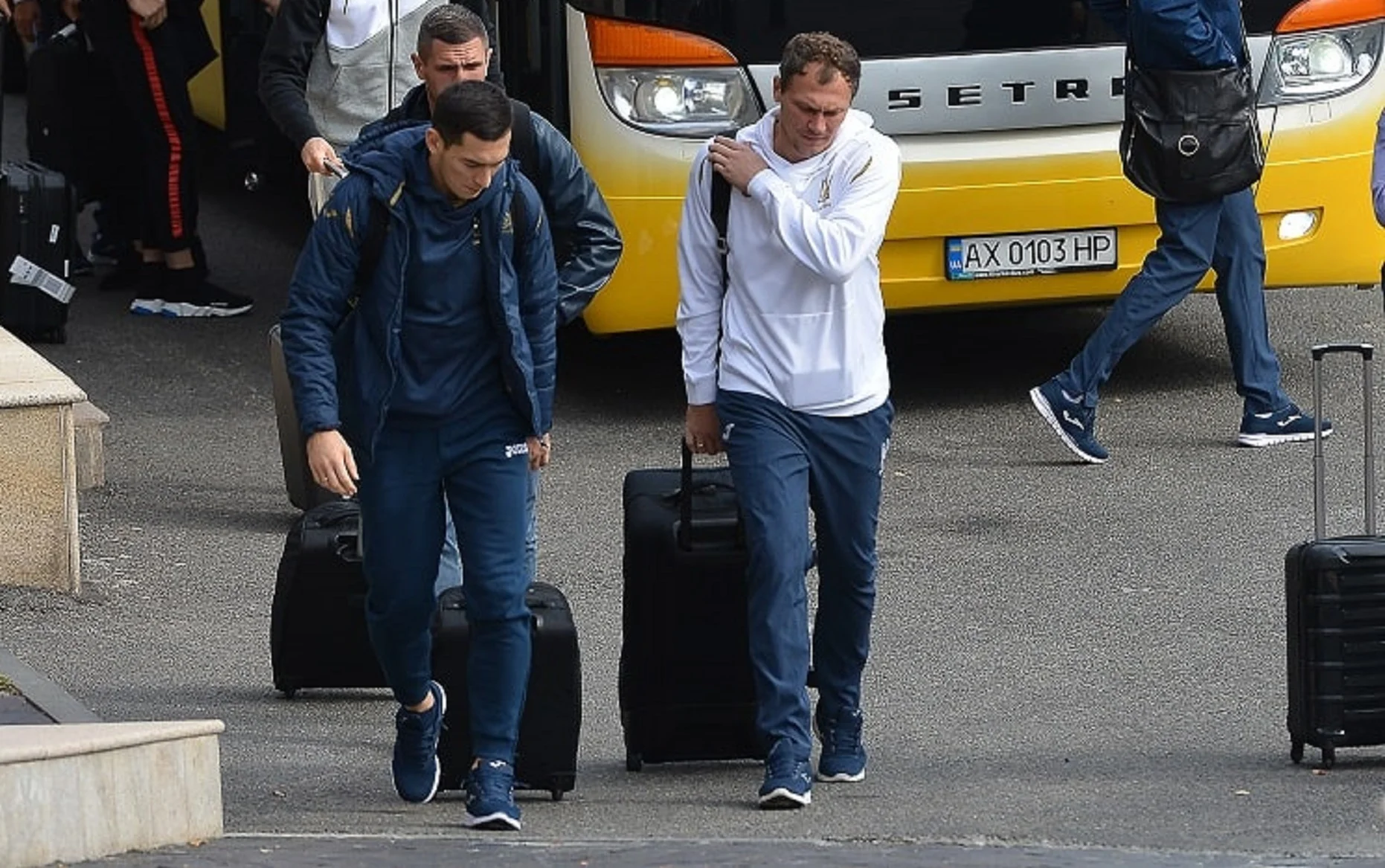 Тарас Степаненко и Андрей Пятов / Фото УАФ