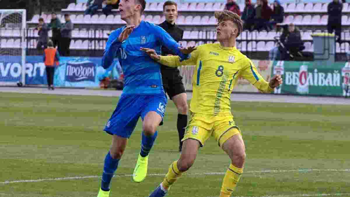 Збірна України U-19 здобула вольову перемогу над командою Греції