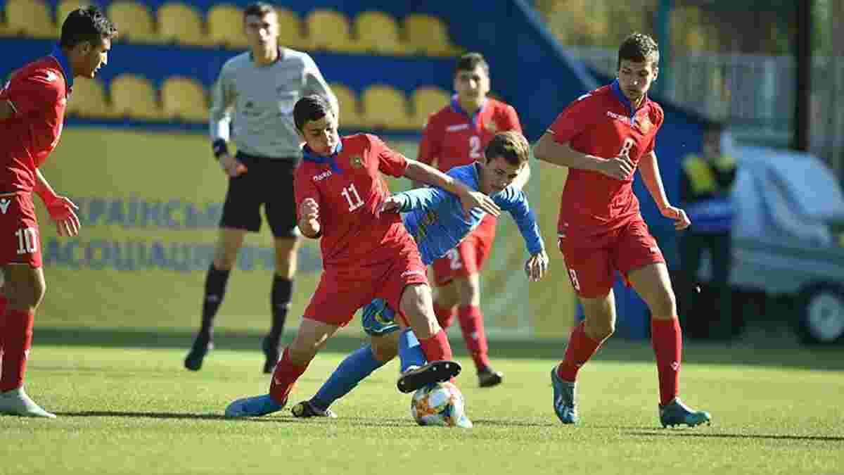 Збірна України U-17 впевнено перемогла Вірменію