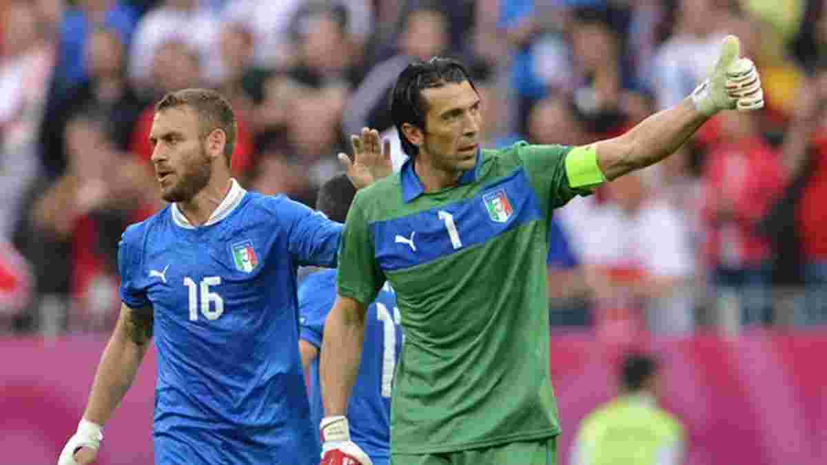 Манчини готов вызвать Буффона и Де Росси в сборную Италии