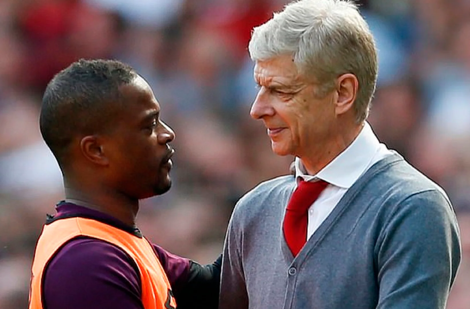 Патрис Эвра и Арсен Венгер / Фото AFP