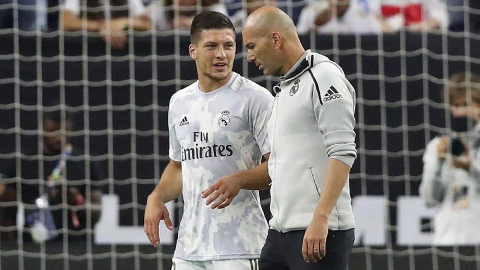 Лука Йович и Зинедин Зидан / Фото ФК Реал