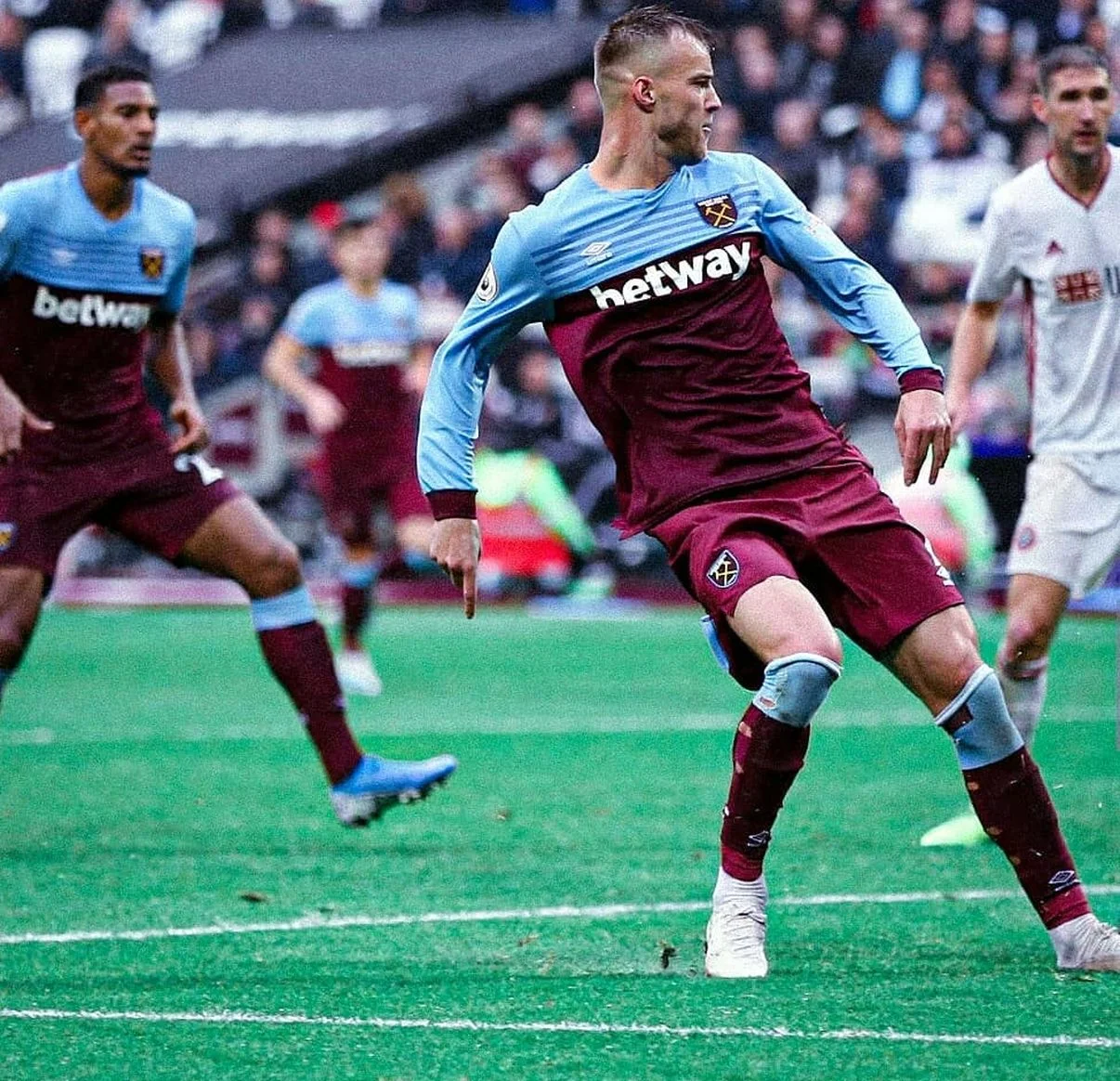 Андрій Ярмоленко в матчі АПЛ Вест Хем – Шеффілд Юнайтед 26 жовтня 2019