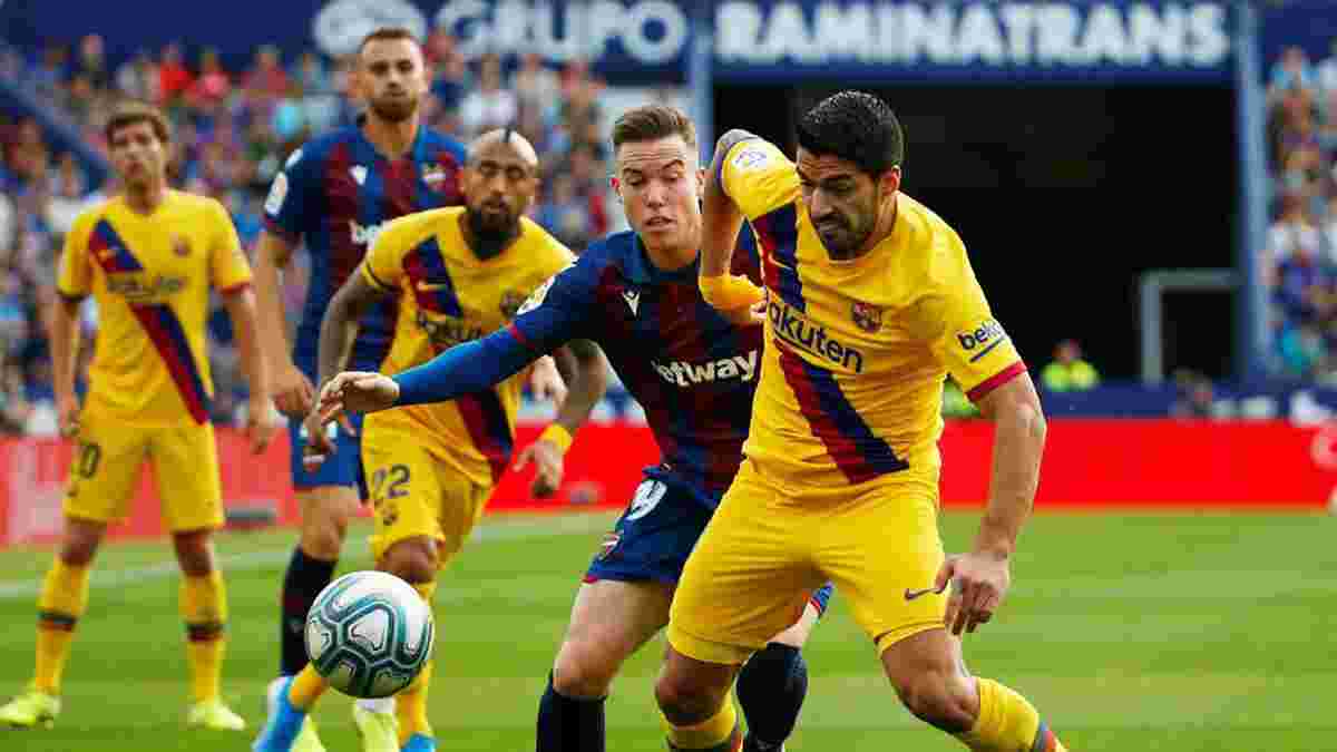 Леванте – Барселона: Суарес зазнав травми