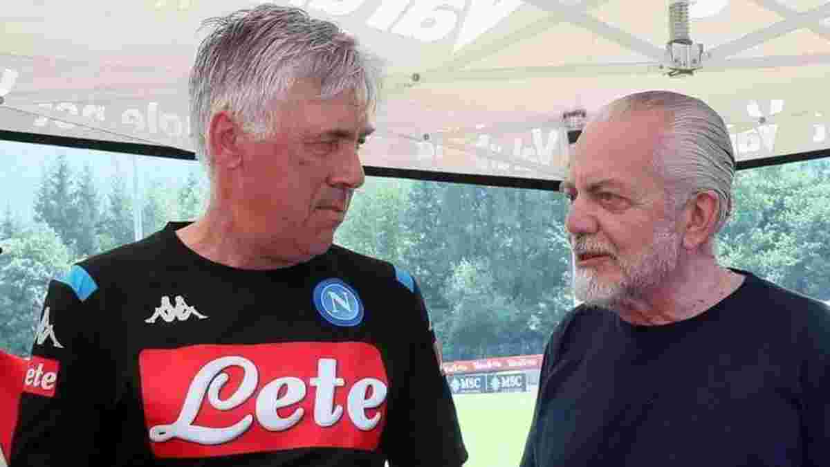 Де Лаурентис закрыл игроков Наполи на базе клуба на неделю – Анчелотти раскритиковал действия президента