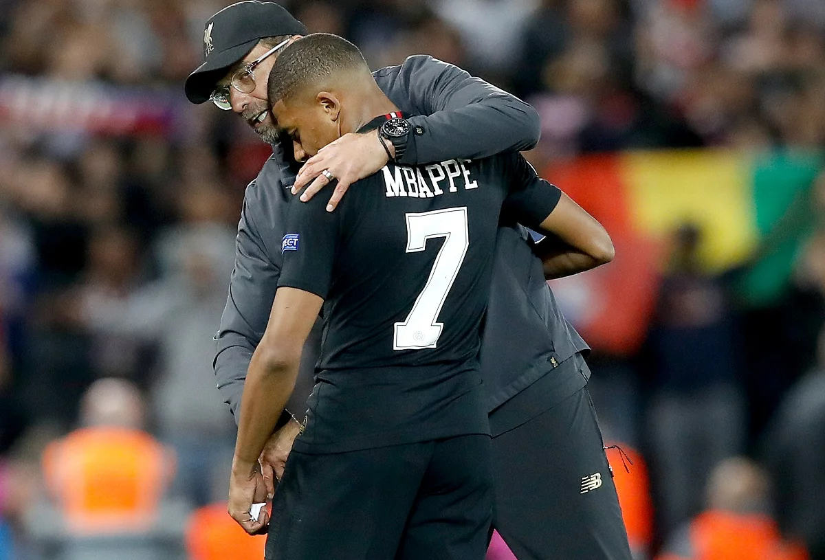 Килиан Мбаппе и Юрген Клопп / Getty images