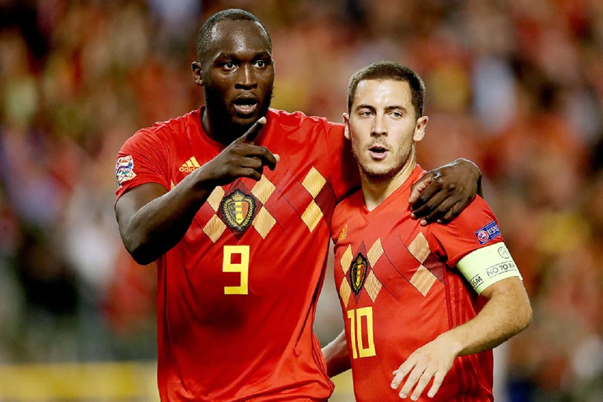 Ромелу Лукаку и Эден Азар / фото из соцсетей