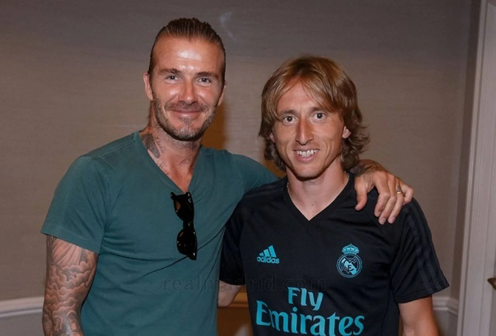 Девід Бекхем та Лука Модріч / Фото з відкритих джерел