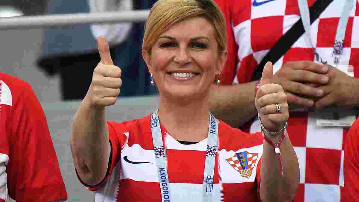 Президентка Хорватії надихнула команду на камбек зі Словаччиною – відео з фанатської трибуни