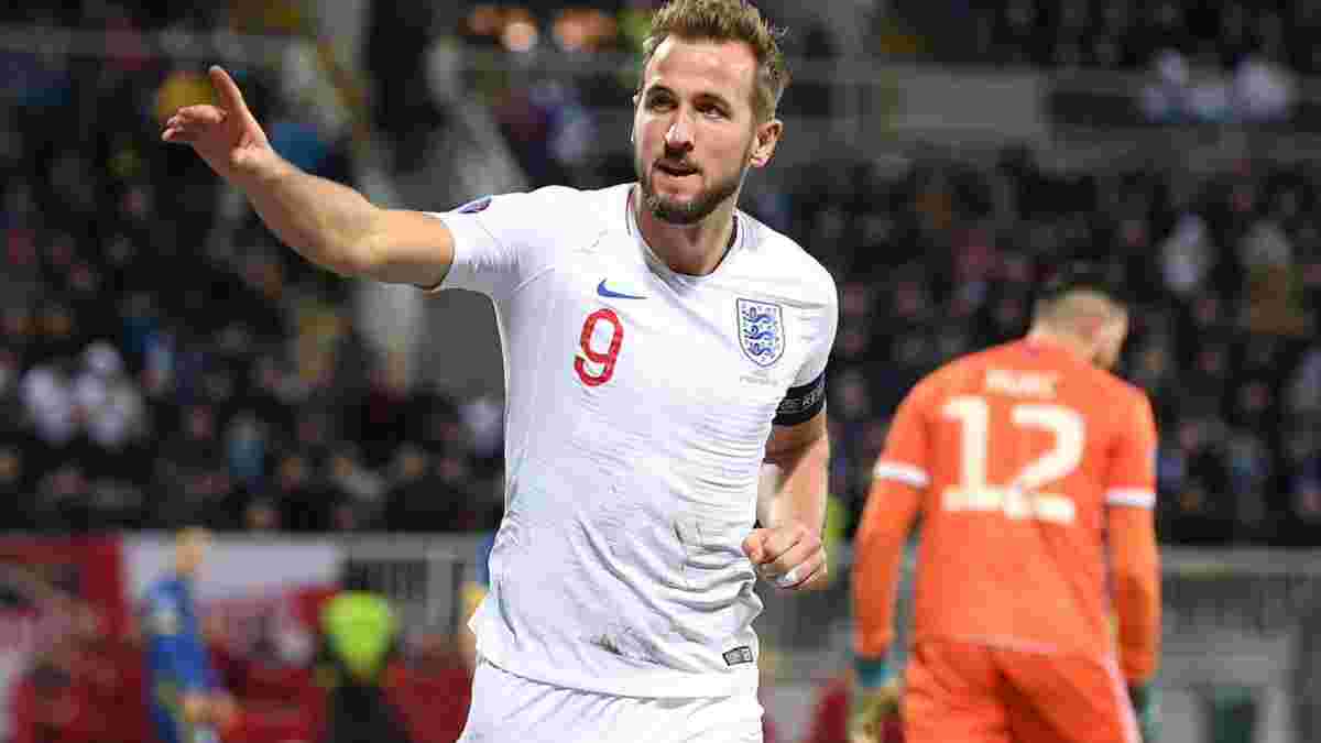 Кейн відзначився голами у всіх матчах відбору на Євро – перший випадок в історії збірної Англії