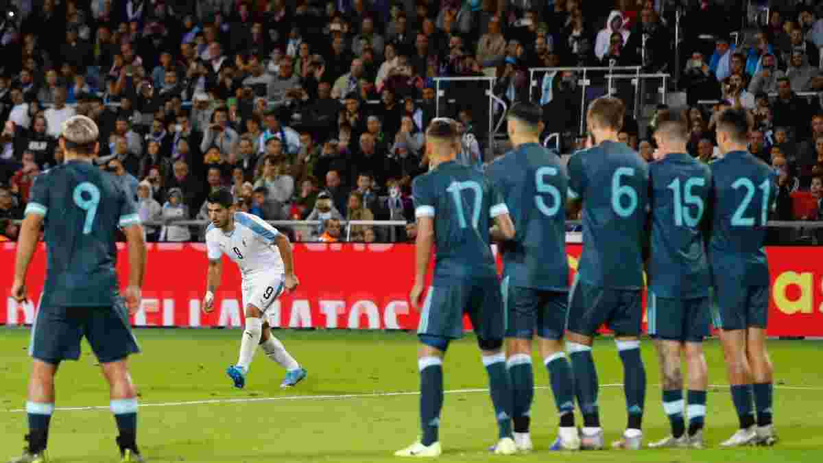 Шедевр Суареса и спасительный гол Месси в видеообзоре матча Аргентина – Уругвай – 2:2
