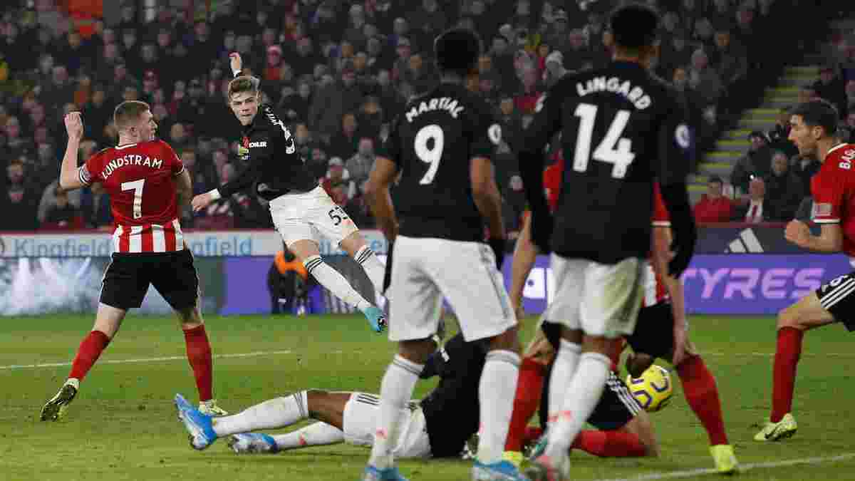 Манчестер Юнайтед розписав божевільну нічию з Шеффілд Юнайтед у матчі камбеків
