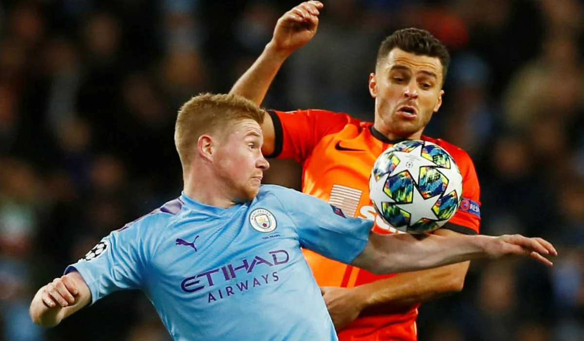 Жуніор Мораєс в матчі Манчестер Сіті – Шахтар