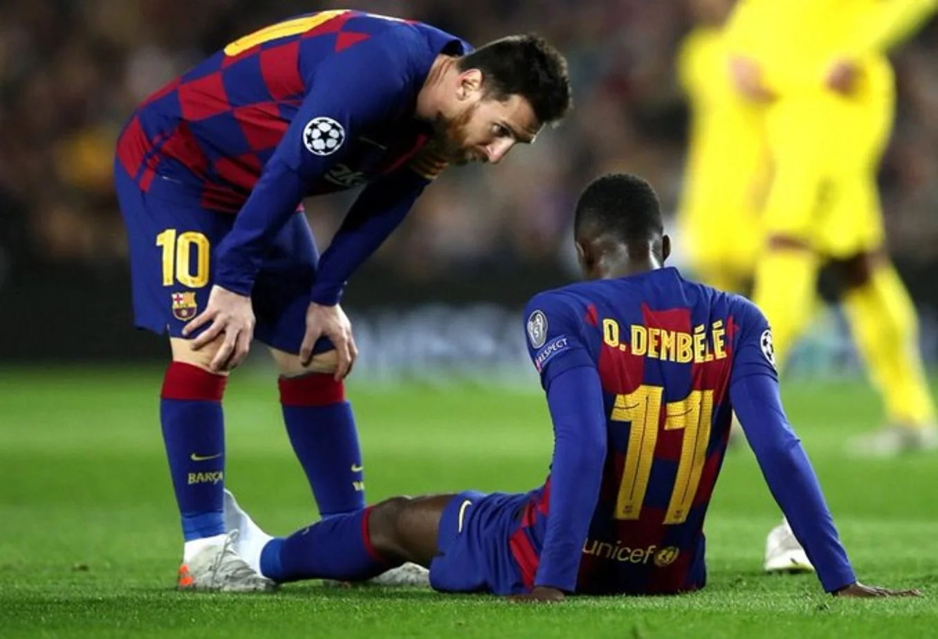 Лионель Месси и Усман Дембеле / Фото из открытых источников