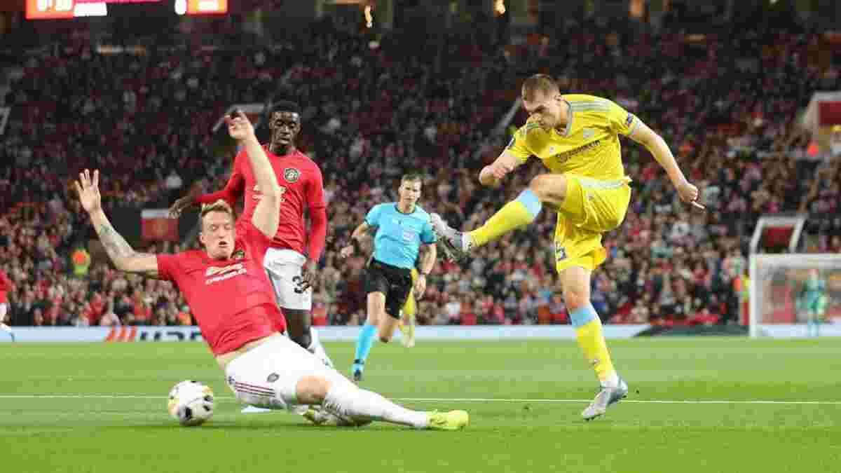 Ліга Європи: Астана Григорчука сенсаційно обіграла Манчестер Юнайтед, Краснодар мінімально здолав Базель