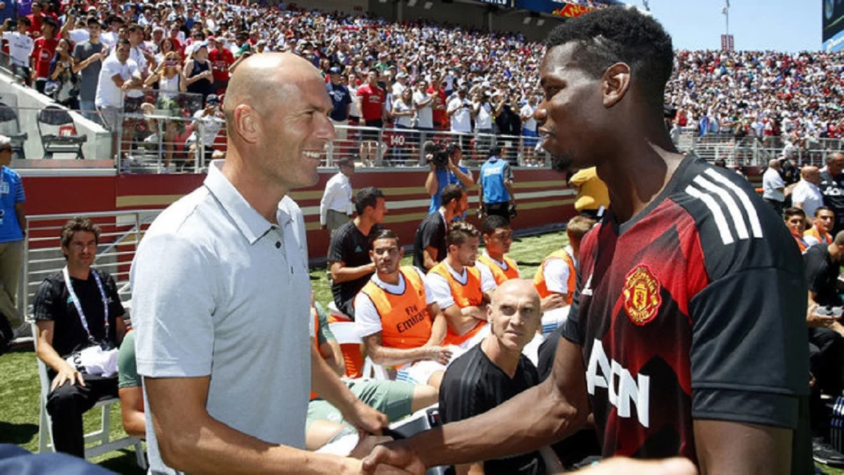 Зінедін Зідан та Поль Погба / фото: Chema Rey