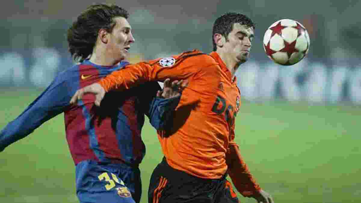 Месси дебютировал за Барселону в Лиге чемпионов 15 лет назад – эксклюзивные кадры из Донецка