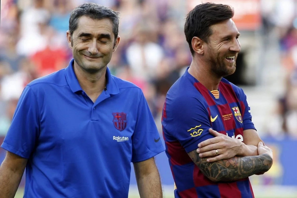 Эрнесто Вальверде и Лионель Месси / Фото из открытых источников