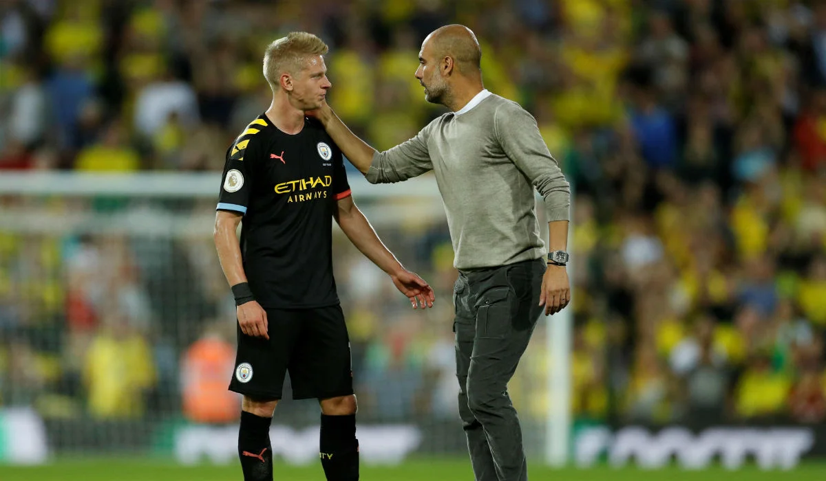 Хосеп Гвардіола та та Олександр Зінченко / ФК Манчестер Сіті
