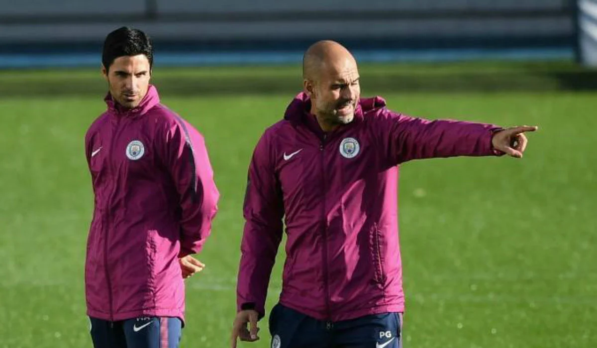 Микель Артета и Хосеп Гвардиола / ФК Манчестер Сити
