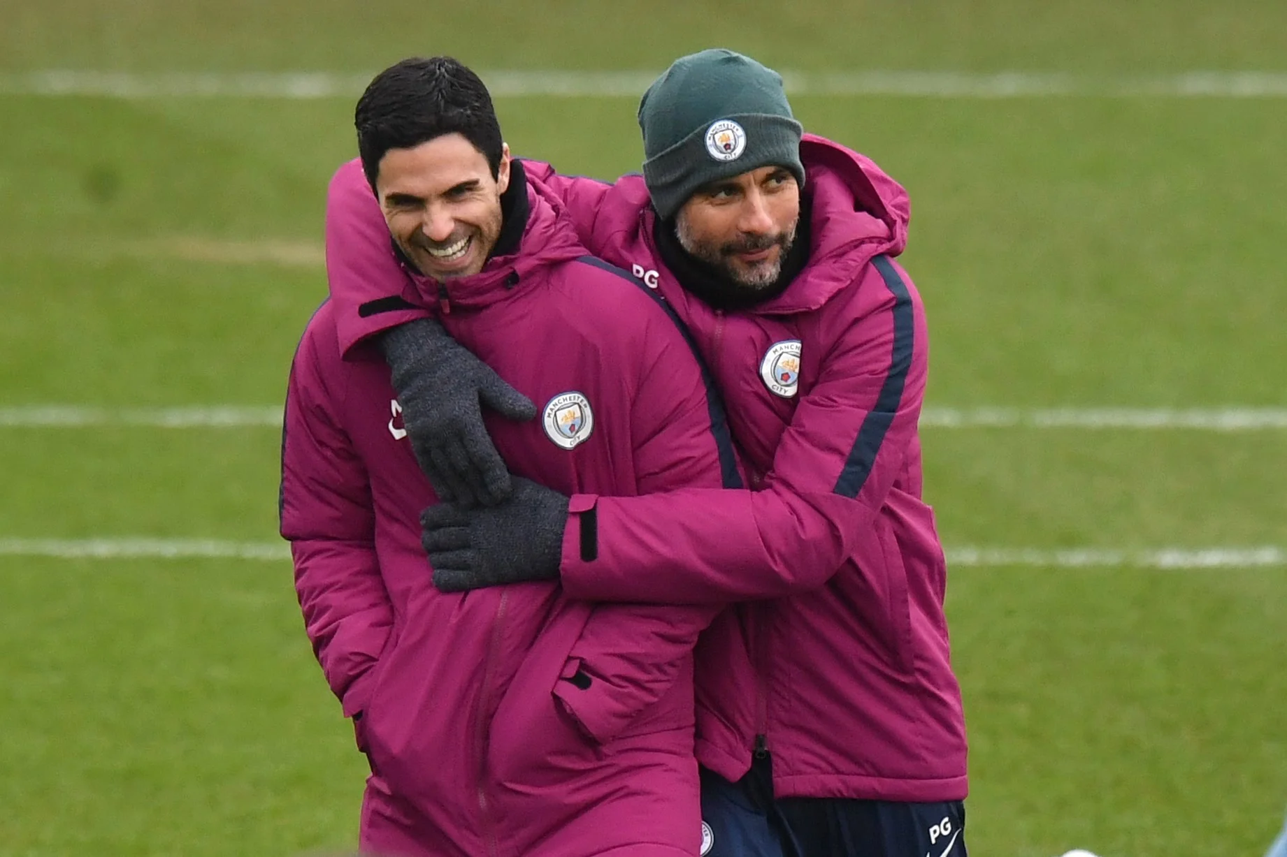 Микель Артета и Хосеп Гвардиола / Фото ФК Манчестер Сити