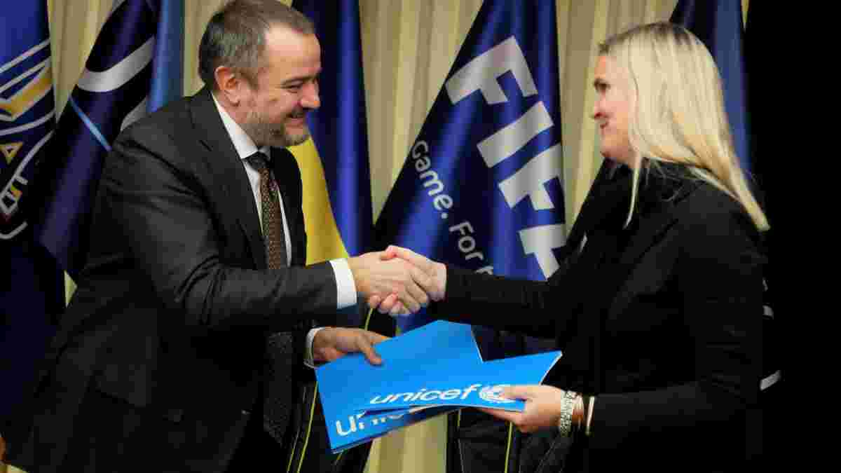 УАФ подписала новый меморандум о партнерстве с ЮНИСЕФ