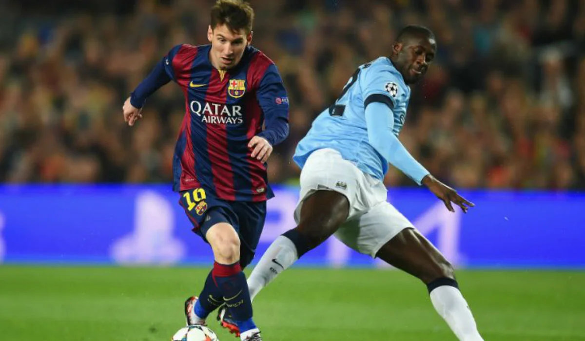 Яя Туре и Лионель Месси / ФК Барселона