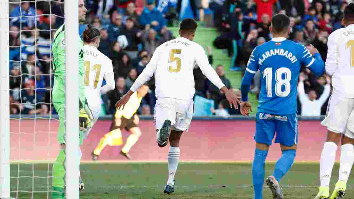 Дубль Варана і вражаючий забіг Модріча на пів поля у відеоогляді матчу Хетафе – Реал – 0:3