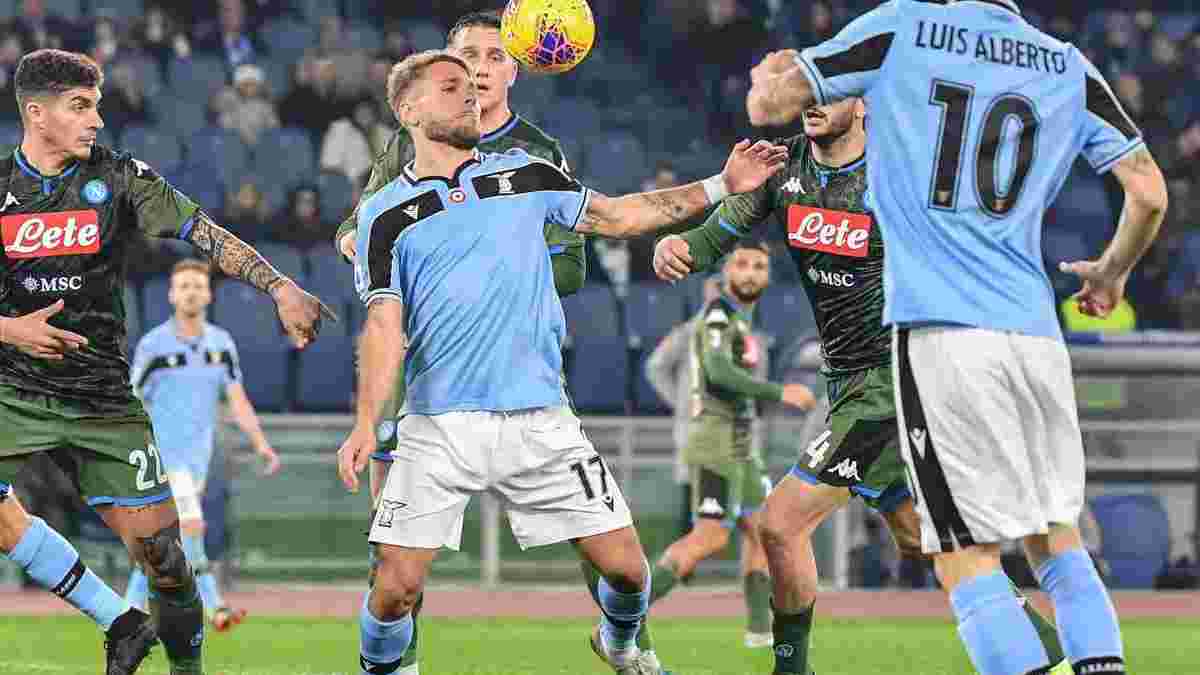 Незграбна гра Оспіни та ювілейний гол Іммобіле у відеоогляді матчу Лаціо – Наполі – 1:0