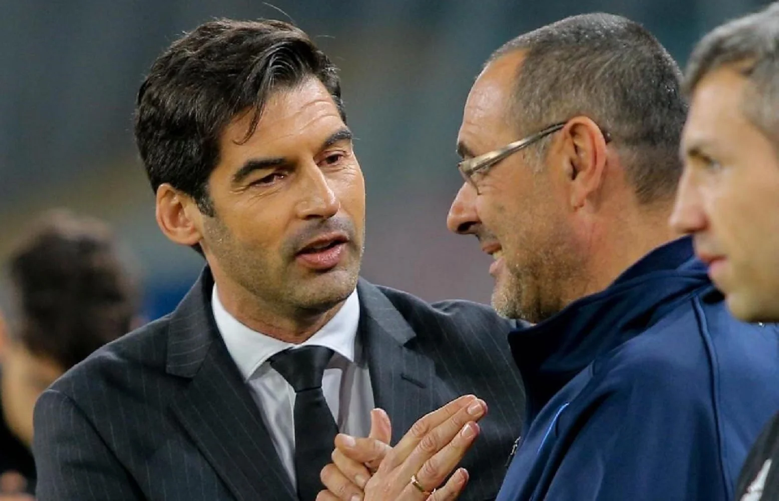 Паулу Фонсека и Маурицио Сарри / Фото Il Romanista