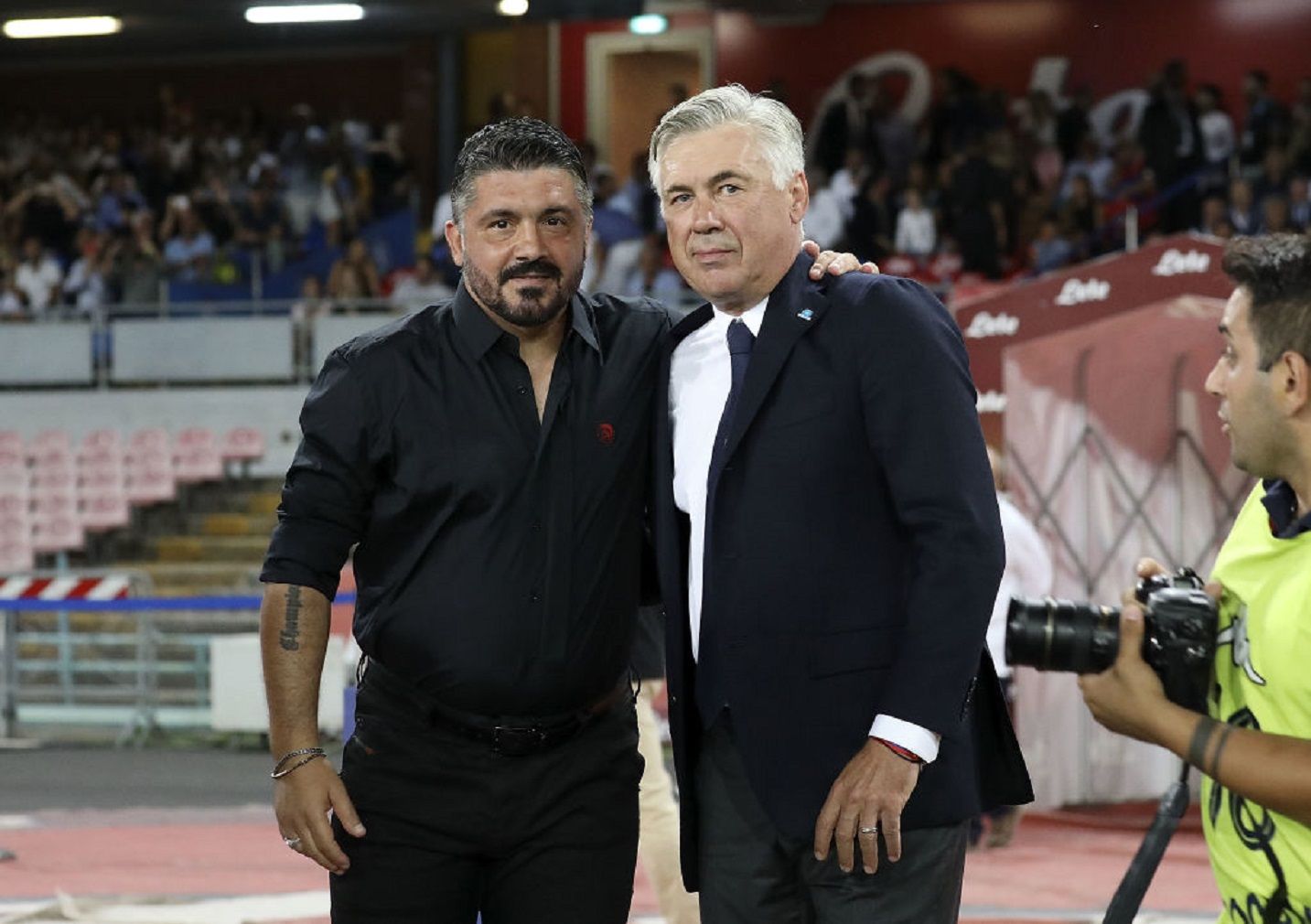 Дженнаро Гаттузо и Карло Анчелотти / Фото Rossoneri Siamo Noi