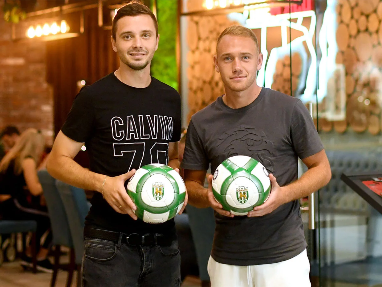 Сергій Вакуленко та Дмитро Кльоц / Фото ФК Карпати