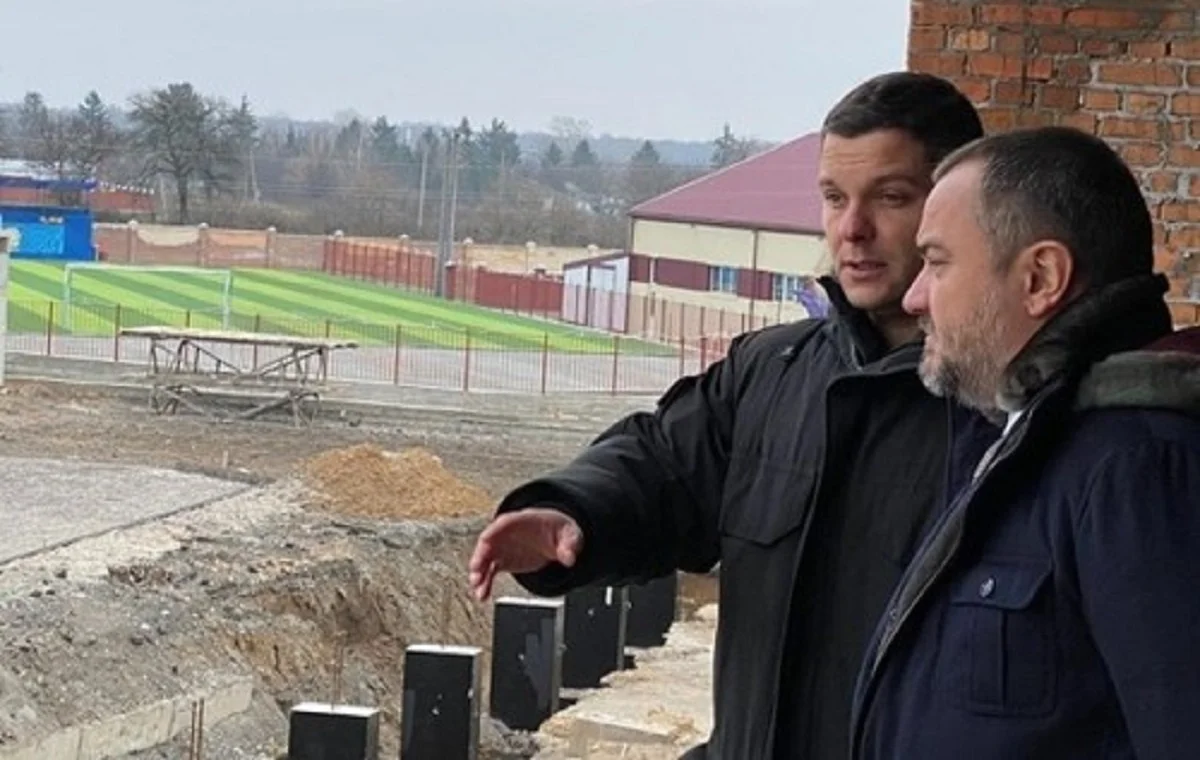 Павелко проінспектував нову арену Колоса / фото УАФ