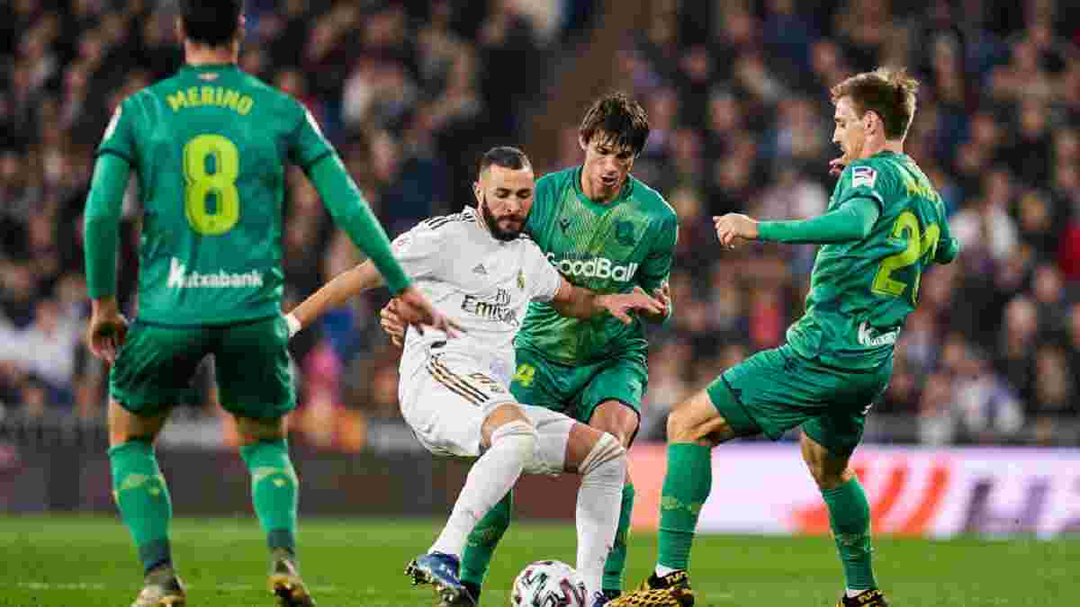 Реал бесславно вылетел из Кубка Испании, уступив Реал Сосьедаду в матче с семью голами