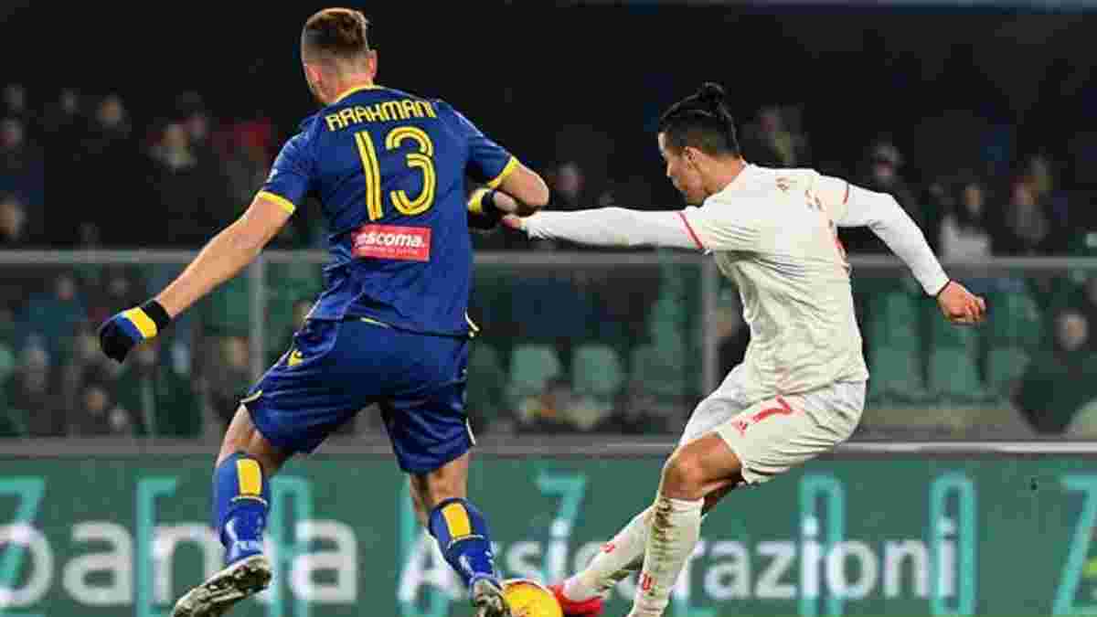 Сенсационное поражение "старой синьоры" и рекордный гол Роналду в видеообзоре матча Верона – Ювентус – 2:1