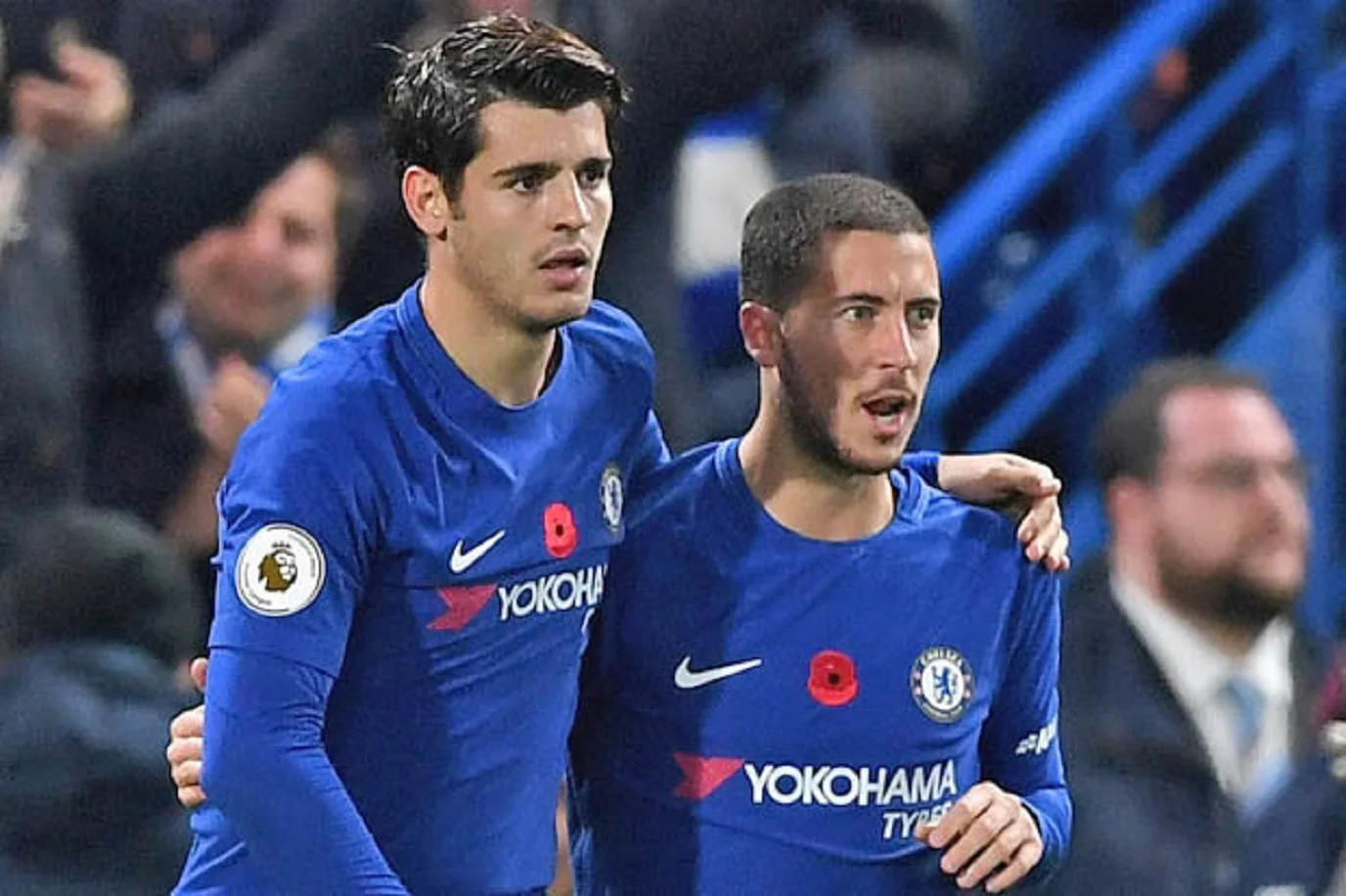 Альваро Мората и Эден Азар / Фото Diaro AS