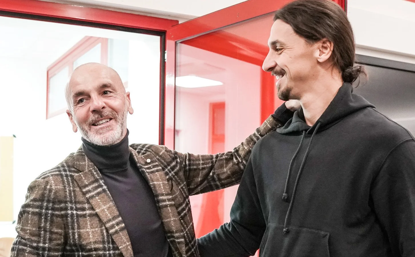 Стефано Піолі та Златан Ібрагімовіч / Фото ФК Мілан