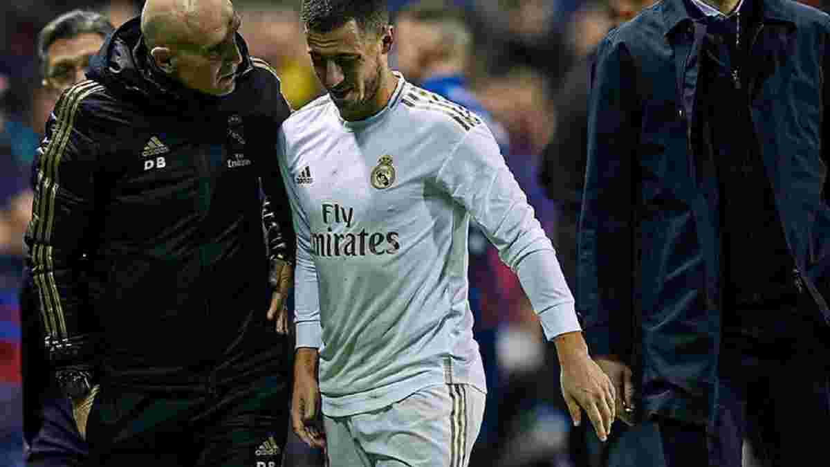 Азар покидав стадіон Леванте накульгуючи – зірка Реала ризикує пропустити матчі проти Манчестер Сіті та Барселони