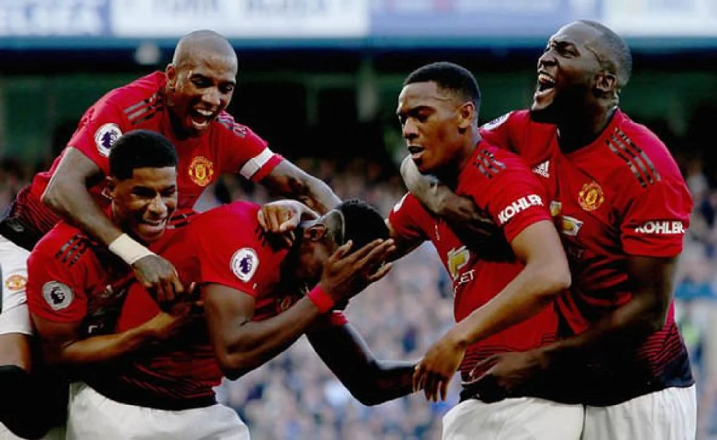 Янг, Рашфорд, Погба, Марсьяль, Лукаку / Фото Daily Express